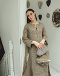 Maryum n Maria | Freesia Ariya Formals | SW23-504 - Umber - Zarin - by - Libasekhas UK - Registered Vendor of : Marym N Maria - 100% Original Designer Dresss