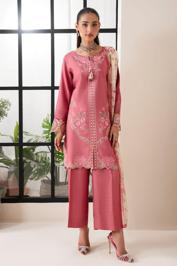 Imrozia Premium I Bloom Core | IP-170 PINK MUSK - by Libasekhas UK - Registered Vendor of : Imrozia Premium - 100% Original Designer Dress
