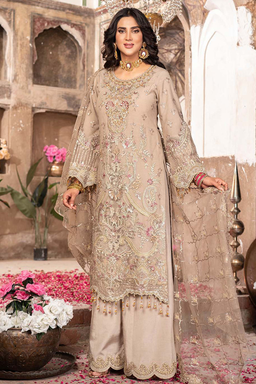 Imrozia Premium | Tehwar Premium | IP-149 RANGOLI - by Libasekhas UK - Registered Vendor of : Imrozia Premium - 100% Original Designer Dress