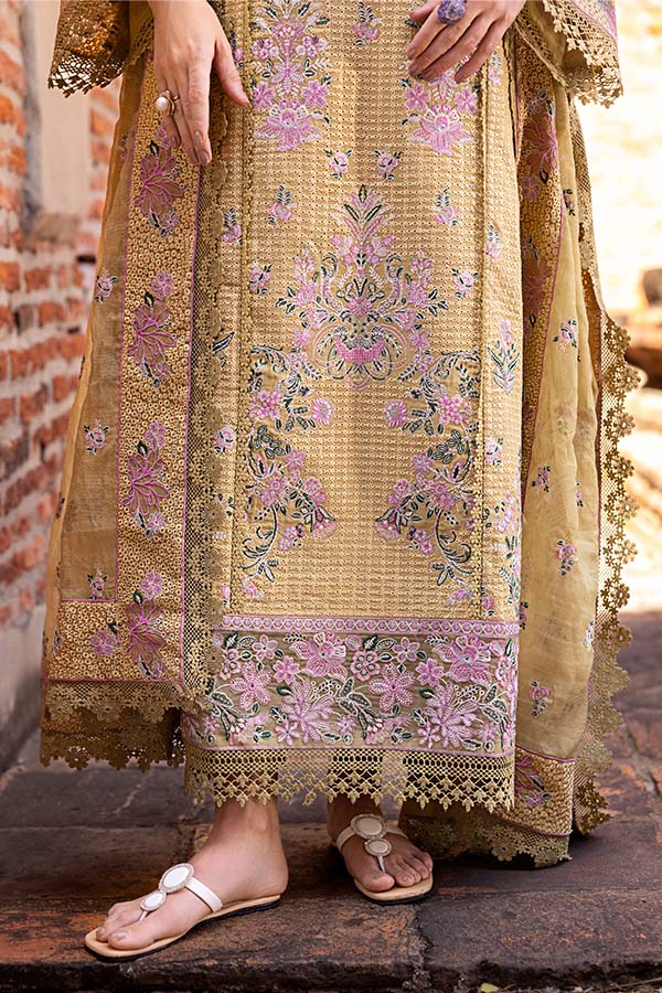 Saffron | Solace Winter Edit | Camille - by - Libasekhas UK - Registered Vendor of : Saffron - 100% Original Designer Dresss