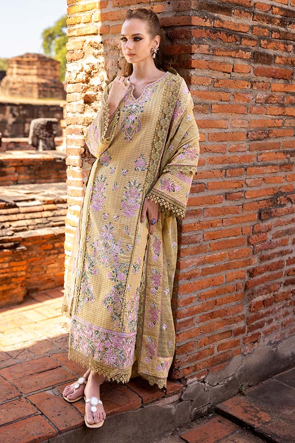Saffron | Solace Winter Edit | Camille - by - Libasekhas UK - Registered Vendor of : Saffron - 100% Original Designer Dresss