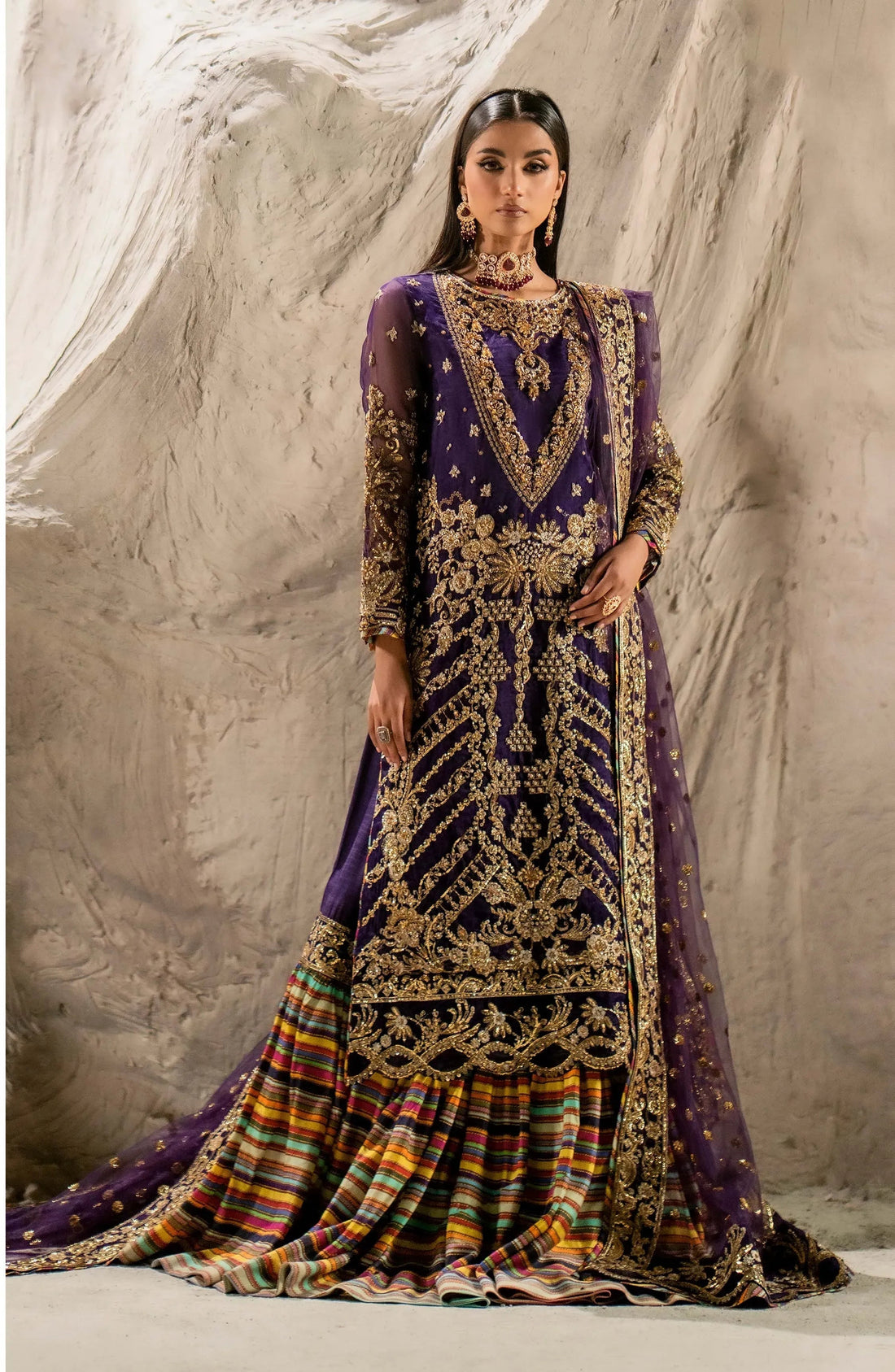 Maryum N Maria | Luxury Formals | ANAHITA-MW24-568 - by - Libasekhas UK - Registered Vendor of : Maryum N Maria - 100% Original Designer Dresss