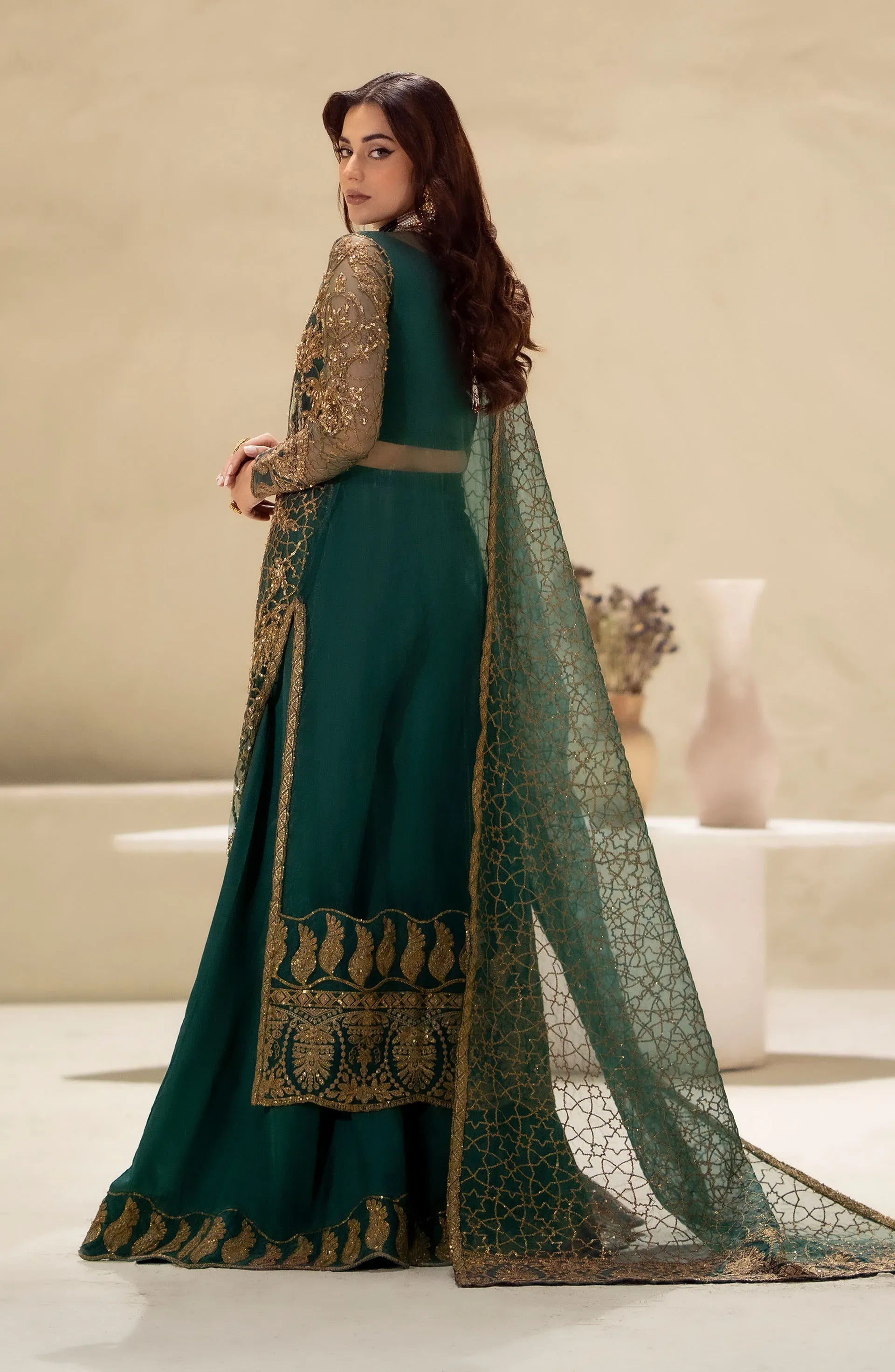 Maryum N Maria | Luxury Formals | LALEH-MW24-566 - by - Libasekhas UK - Registered Vendor of : Maryum N Maria - 100% Original Designer Dresss