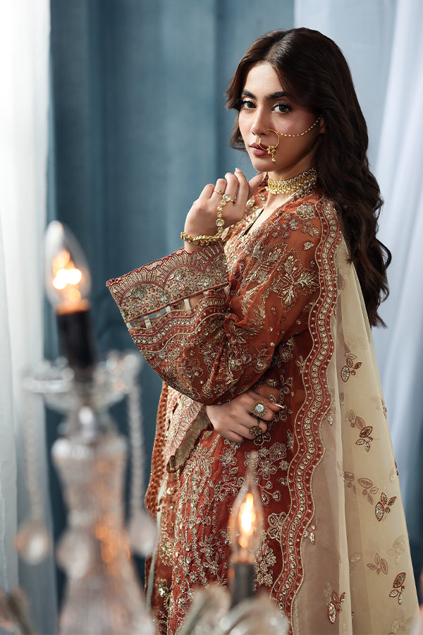 Saffron | Zynoria Formals 25 | Burnt Topaz - by Libasekhas UK - Registered Vendor of : Saffron - 100% Original Designer Dress