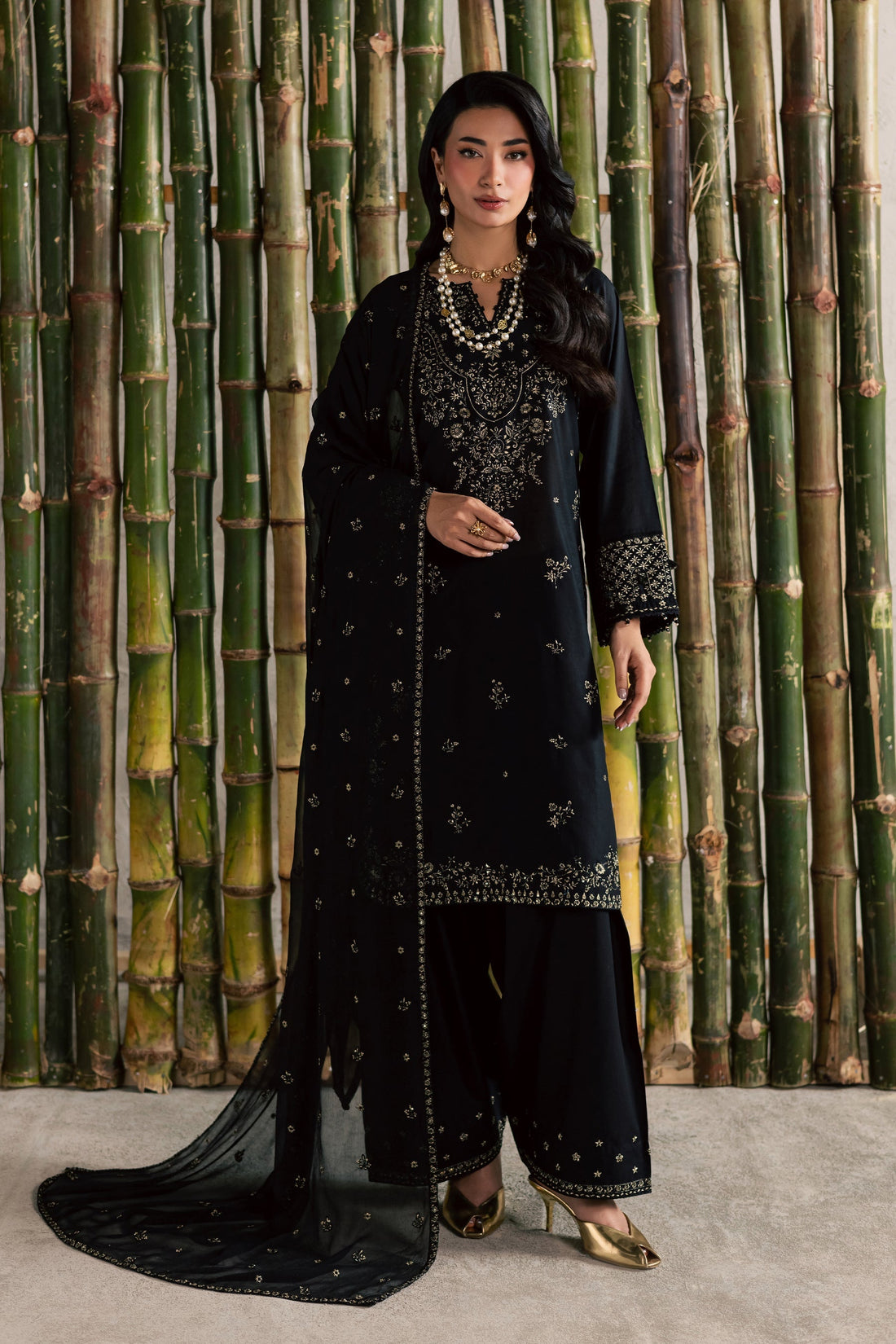 Batik | Festive Eid 26 | Ash - by Libasekhas - Registered Vendor of : Batik - 100% Original Designer Dress