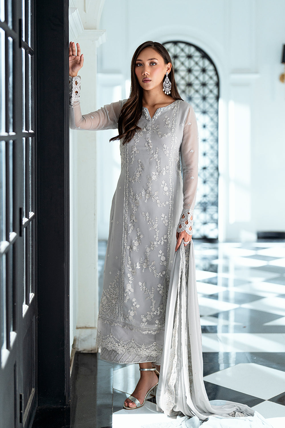 Azure | Ensembles | Ash Veil - by Libasekhas UK - Registered Vendor of : Azure - 100% Original Designer Dress