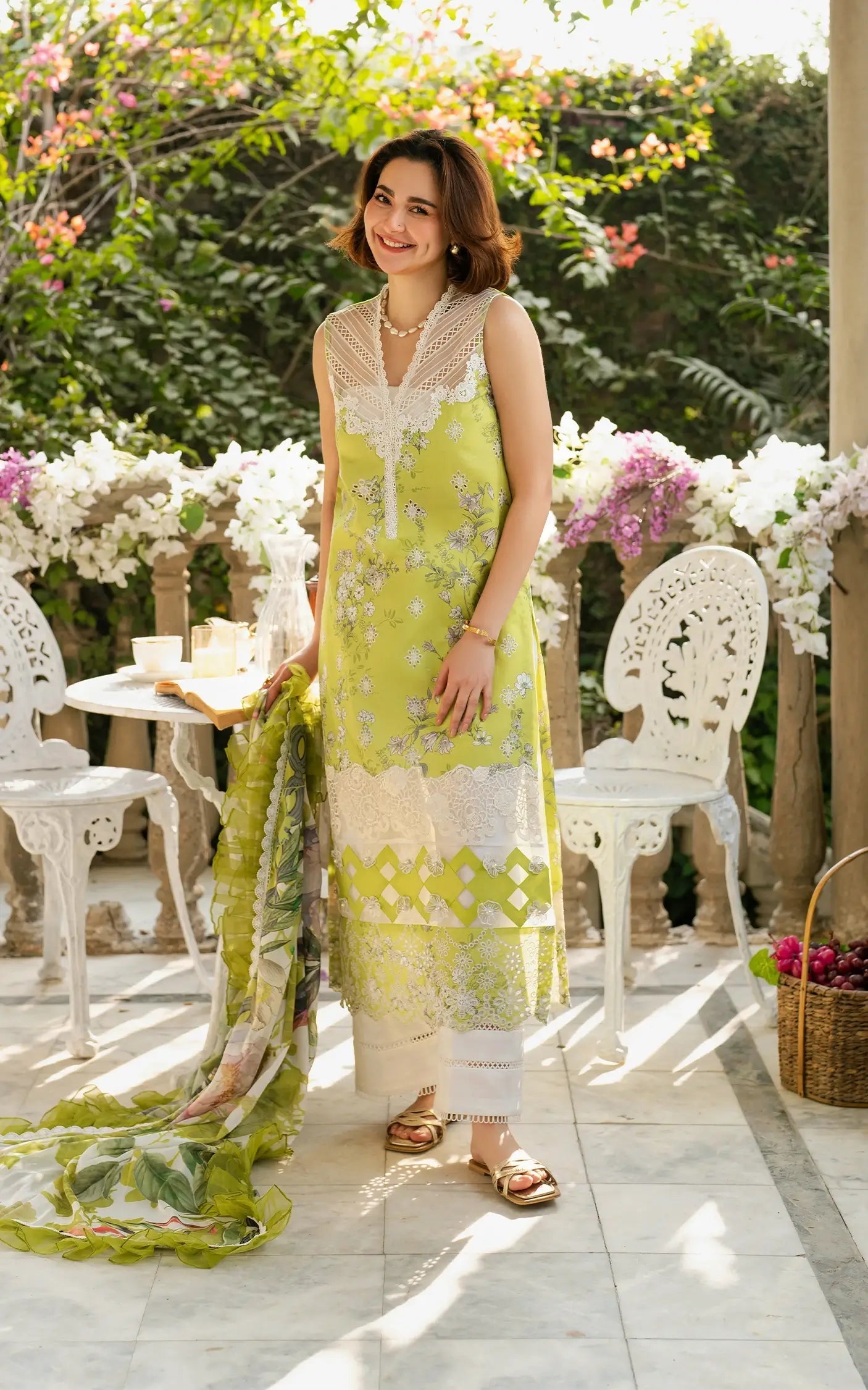 Asifa and Nabeel | Gulkari Summer 25 | Lemonade Dream (GKL-03) - by - Libasekhas UK - Registered Vendor of : Asifa and Nabeel - 100% Original Designer Dresss