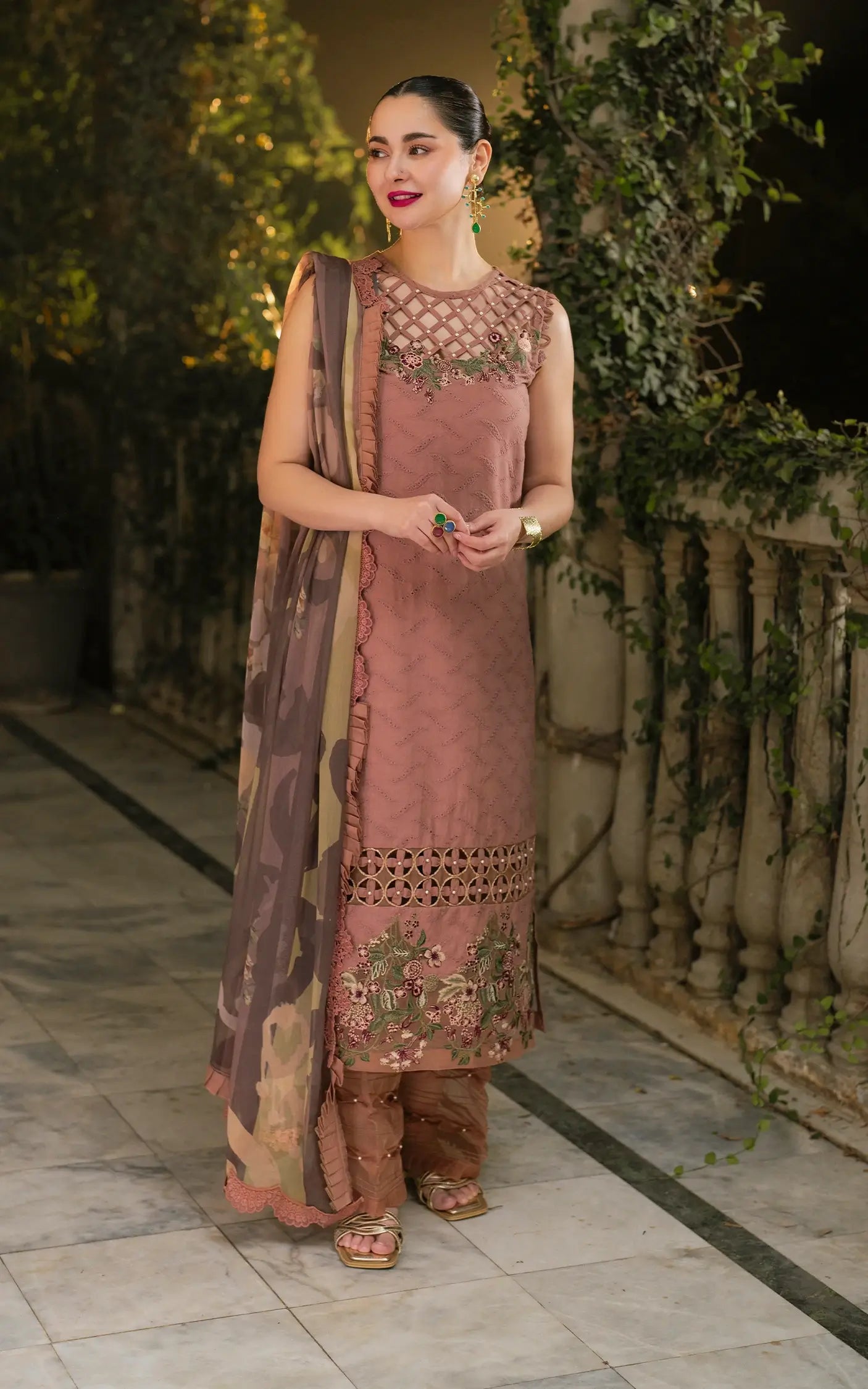 Asifa and Nabeel | Gulkari Summer 25 | Saffron Day (GKL-04) - by - Libasekhas UK - Registered Vendor of : Asifa and Nabeel - 100% Original Designer Dresss