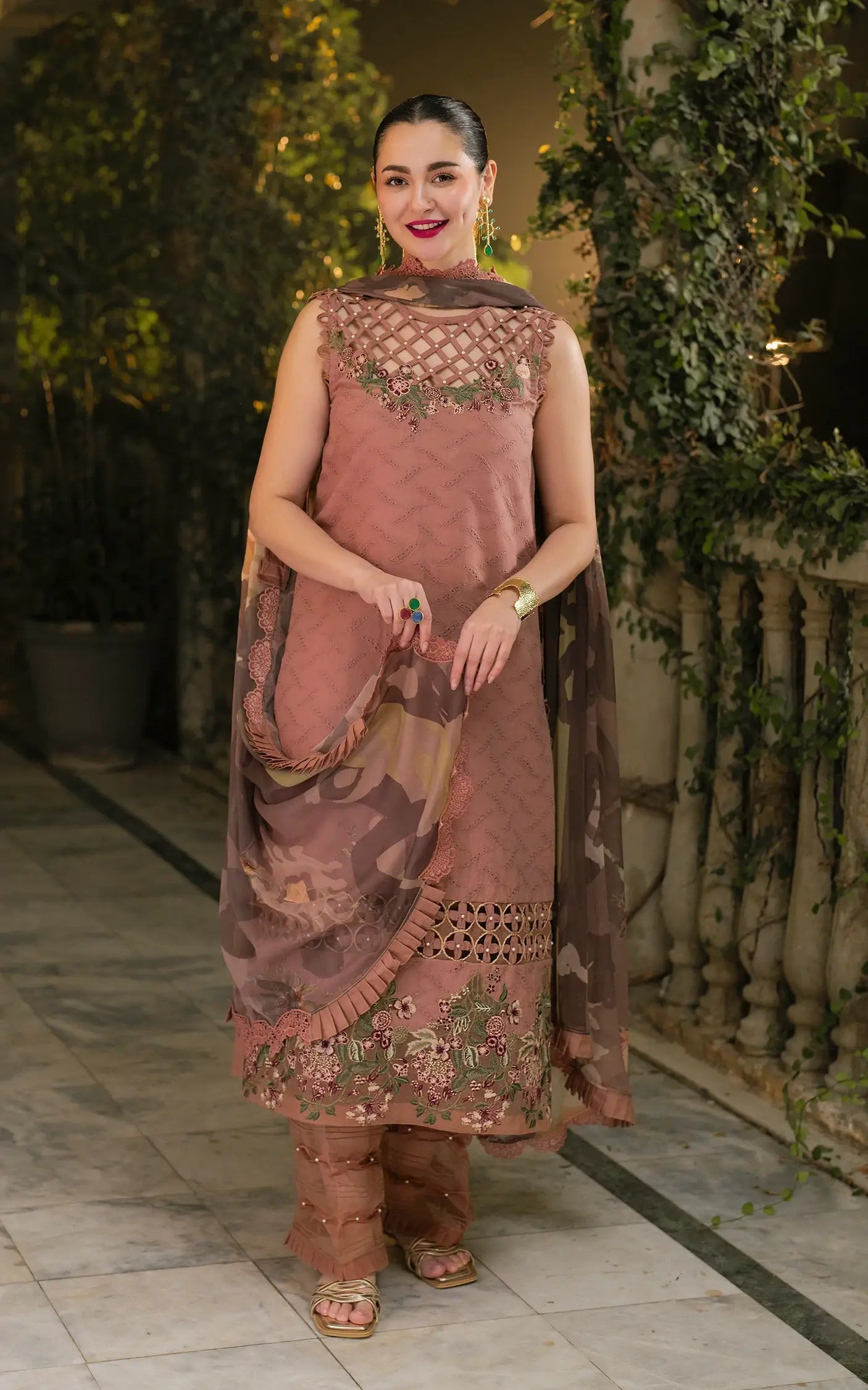 Asifa and Nabeel | Gulkari Summer 25 | Saffron Day (GKL-04) - by - Libasekhas UK - Registered Vendor of : Asifa and Nabeel - 100% Original Designer Dresss