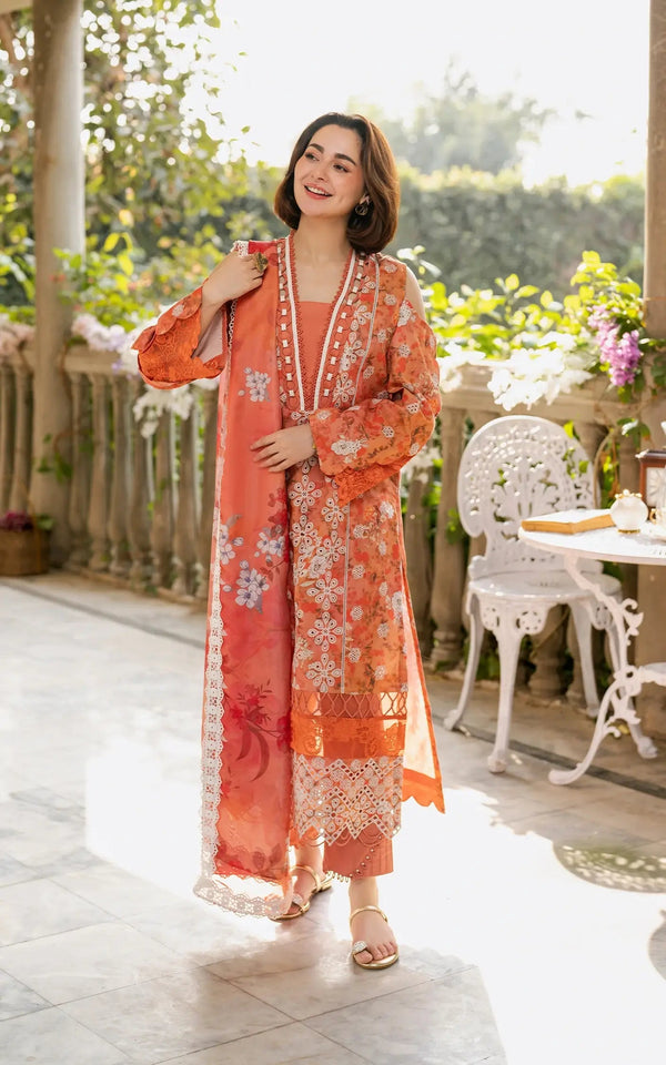 Asifa and Nabeel | Gulkari Summer 25 | Citrus Glow (GKL-08) - by - Libasekhas UK - Registered Vendor of : Asifa and Nabeel - 100% Original Designer Dresss