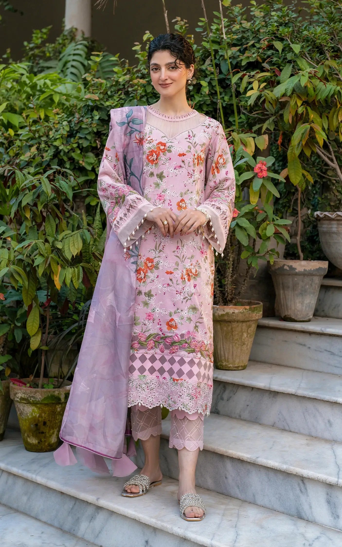 Asifa and Nabeel | Gulkari Summer 25 | Blossom Zephyr (GKL-09) - by - Libasekhas UK - Registered Vendor of : Asifa and Nabeel - 100% Original Designer Dresss