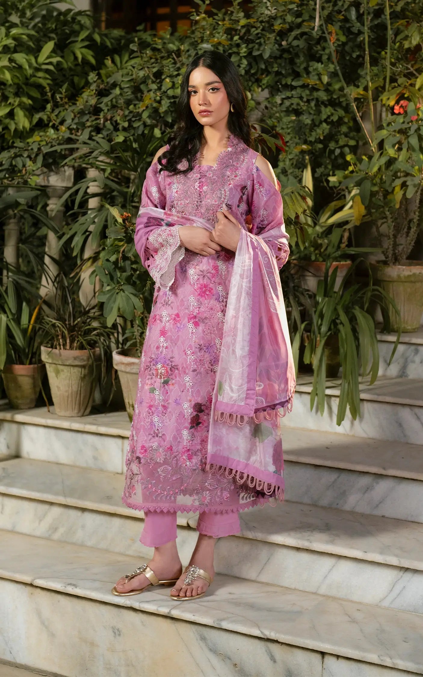Asifa and Nabeel | Gulkari Summer 25 | Dawn Petals (GKL-10) - by - Libasekhas UK - Registered Vendor of : Asifa and Nabeel - 100% Original Designer Dresss