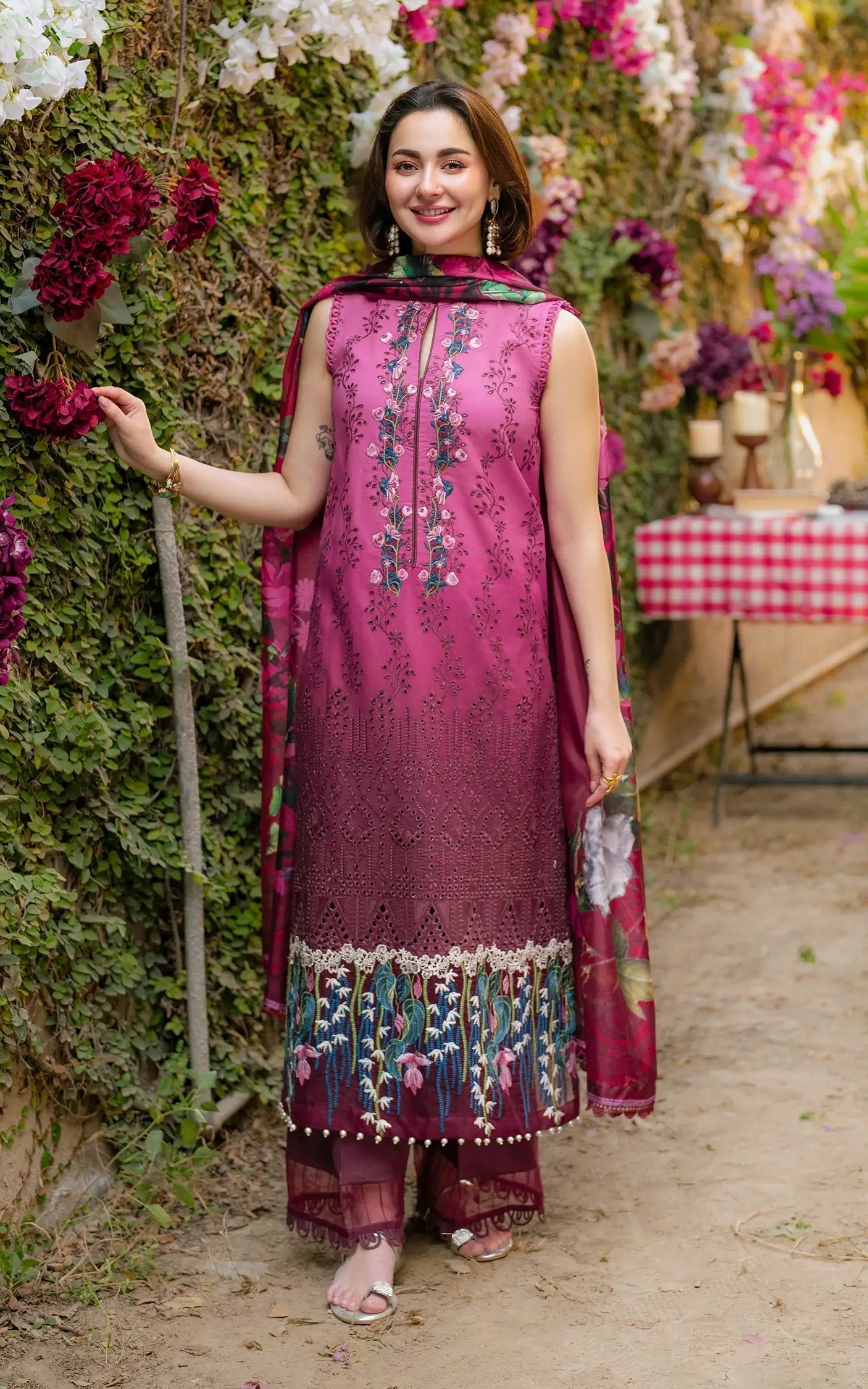 Asifa and Nabeel | Gulkari Summer 25 | Sunkissed Garden (GKL-13) - by - Libasekhas UK - Registered Vendor of : Asifa and Nabeel - 100% Original Designer Dresss