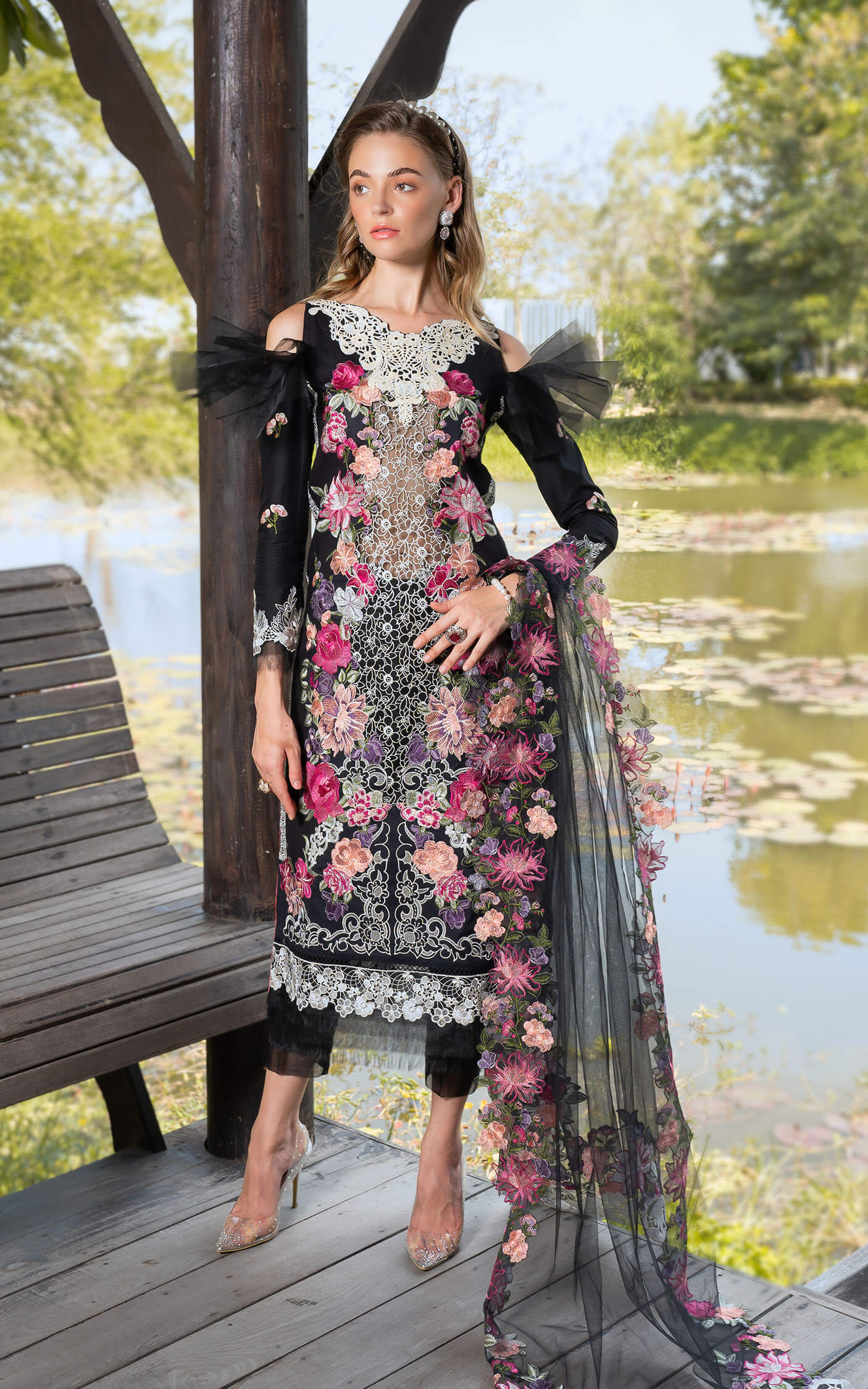 Asifa and Nabeel | Rosemary Ruffles 24 | Euphoria - by - Libasekhas UK - Registered Vendor of : Asifa and Nabeel - 100% Original Designer Dresss