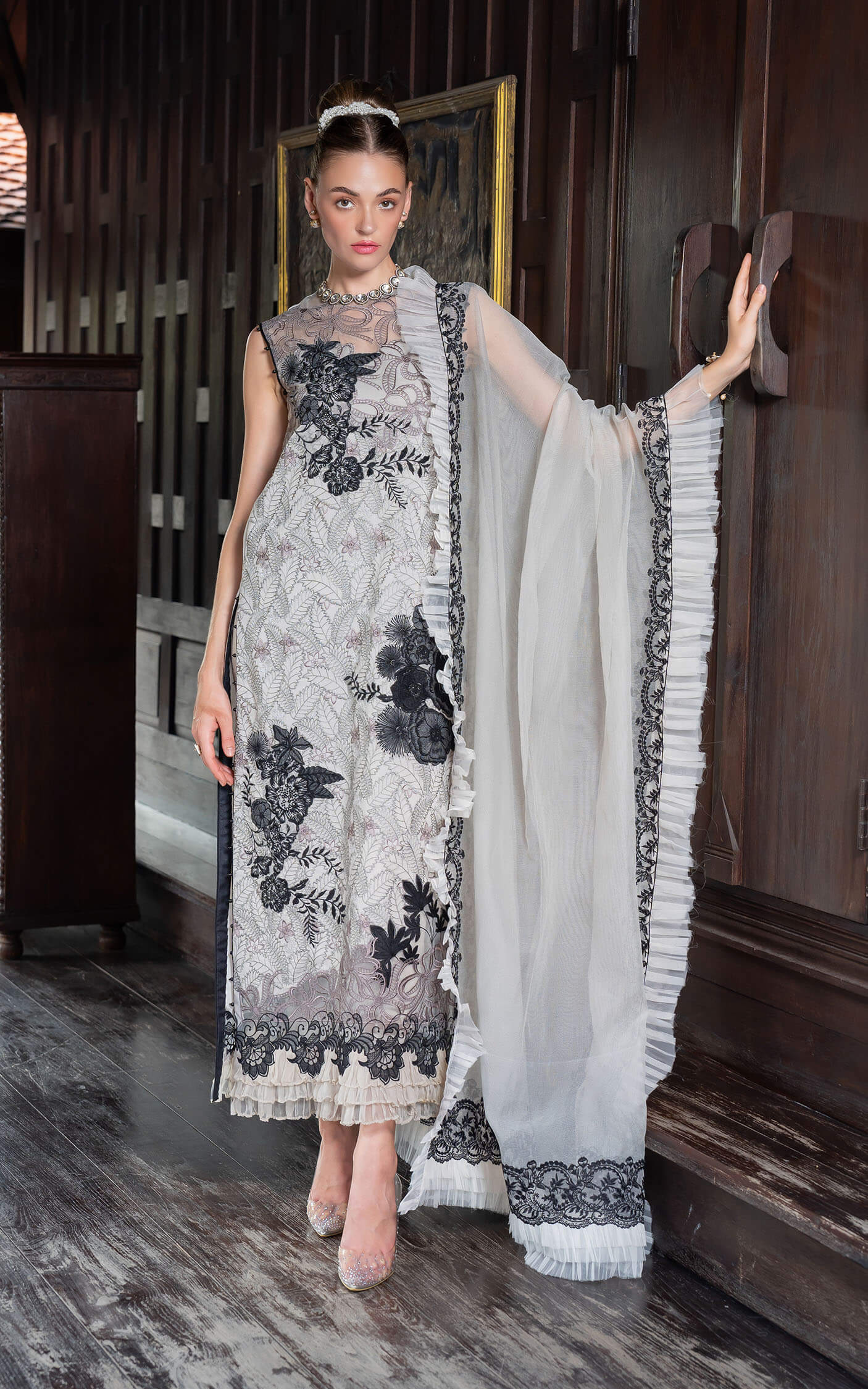 Asifa and Nabeel | Rosemary Ruffles 24 | Aurora - by - Libasekhas UK - Registered Vendor of : Asifa and Nabeel - 100% Original Designer Dresss