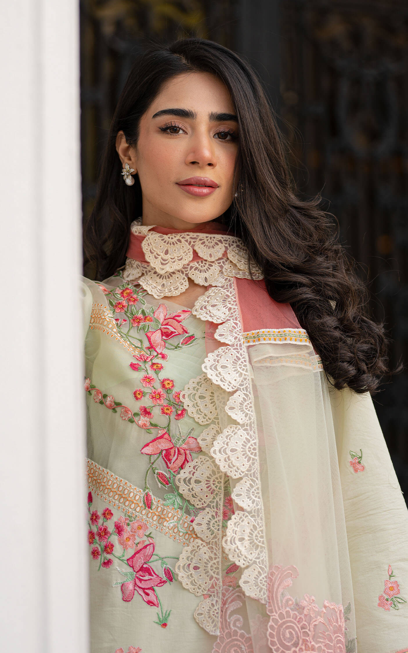 Asifa and Nabeel | Rosemary Ruffles 24 | Serene - by - Libasekhas UK - Registered Vendor of : Asifa and Nabeel - 100% Original Designer Dresss