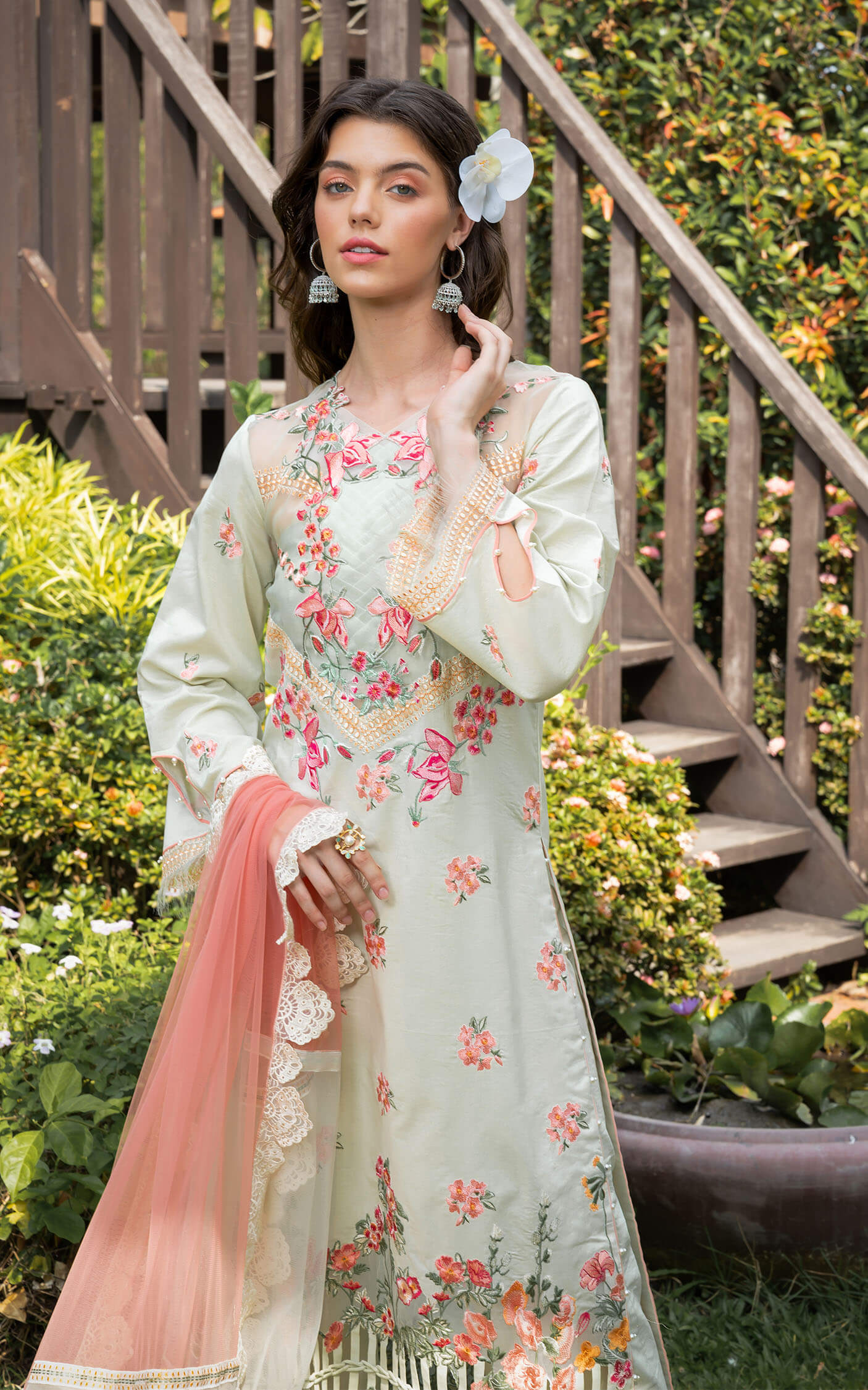 Asifa and Nabeel | Rosemary Ruffles 24 | Serene - by - Libasekhas UK - Registered Vendor of : Asifa and Nabeel - 100% Original Designer Dresss