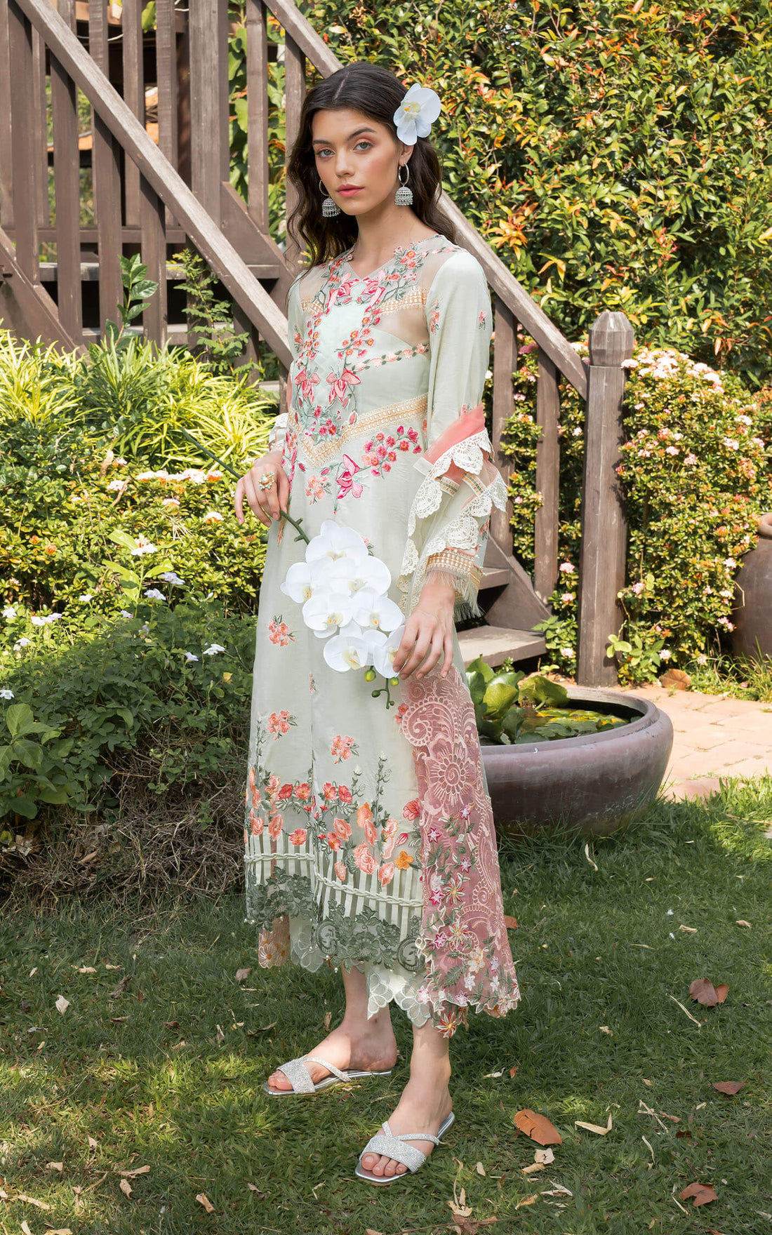 Asifa and Nabeel | Rosemary Ruffles 24 | Serene - by - Libasekhas UK - Registered Vendor of : Asifa and Nabeel - 100% Original Designer Dresss
