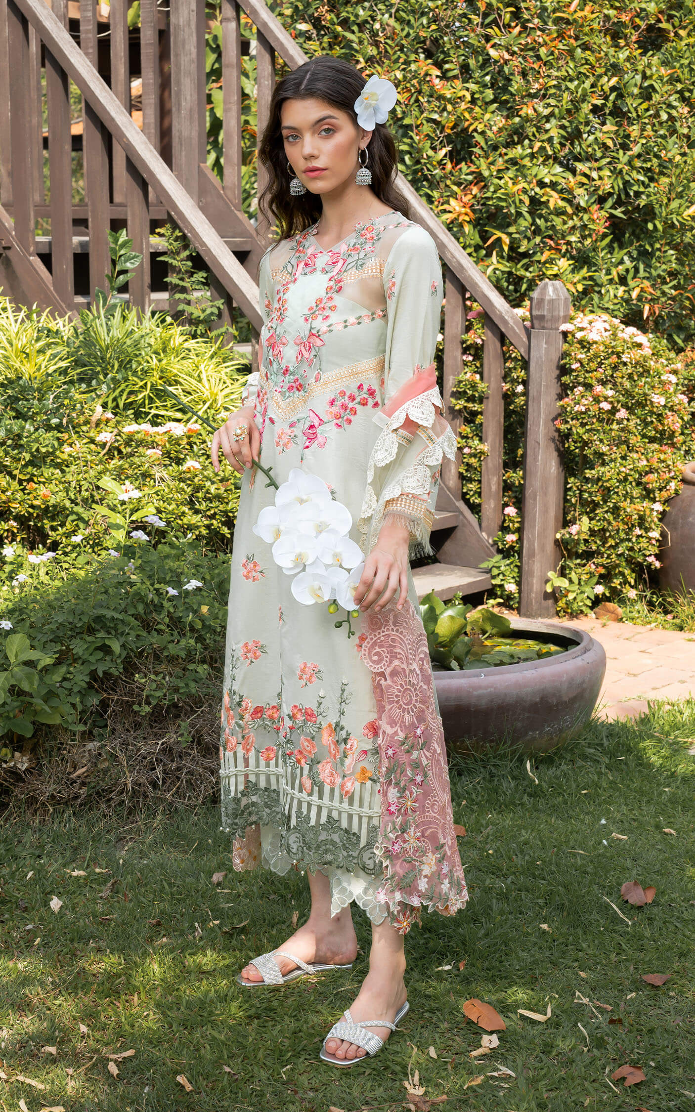 Asifa and Nabeel | Rosemary Ruffles 24 | Serene - by - Libasekhas UK - Registered Vendor of : Asifa and Nabeel - 100% Original Designer Dresss