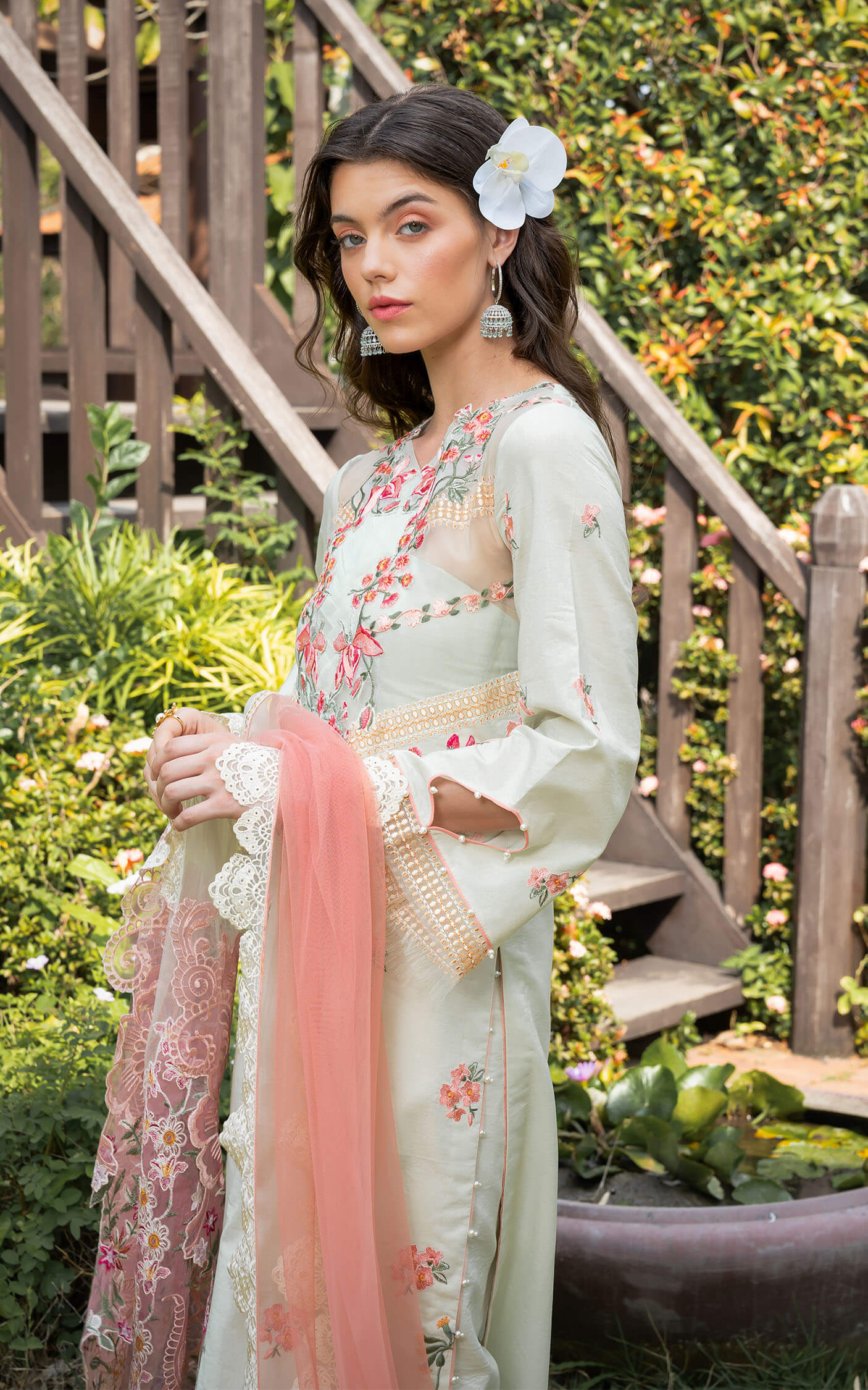Asifa and Nabeel | Rosemary Ruffles 24 | Serene - by - Libasekhas UK - Registered Vendor of : Asifa and Nabeel - 100% Original Designer Dresss