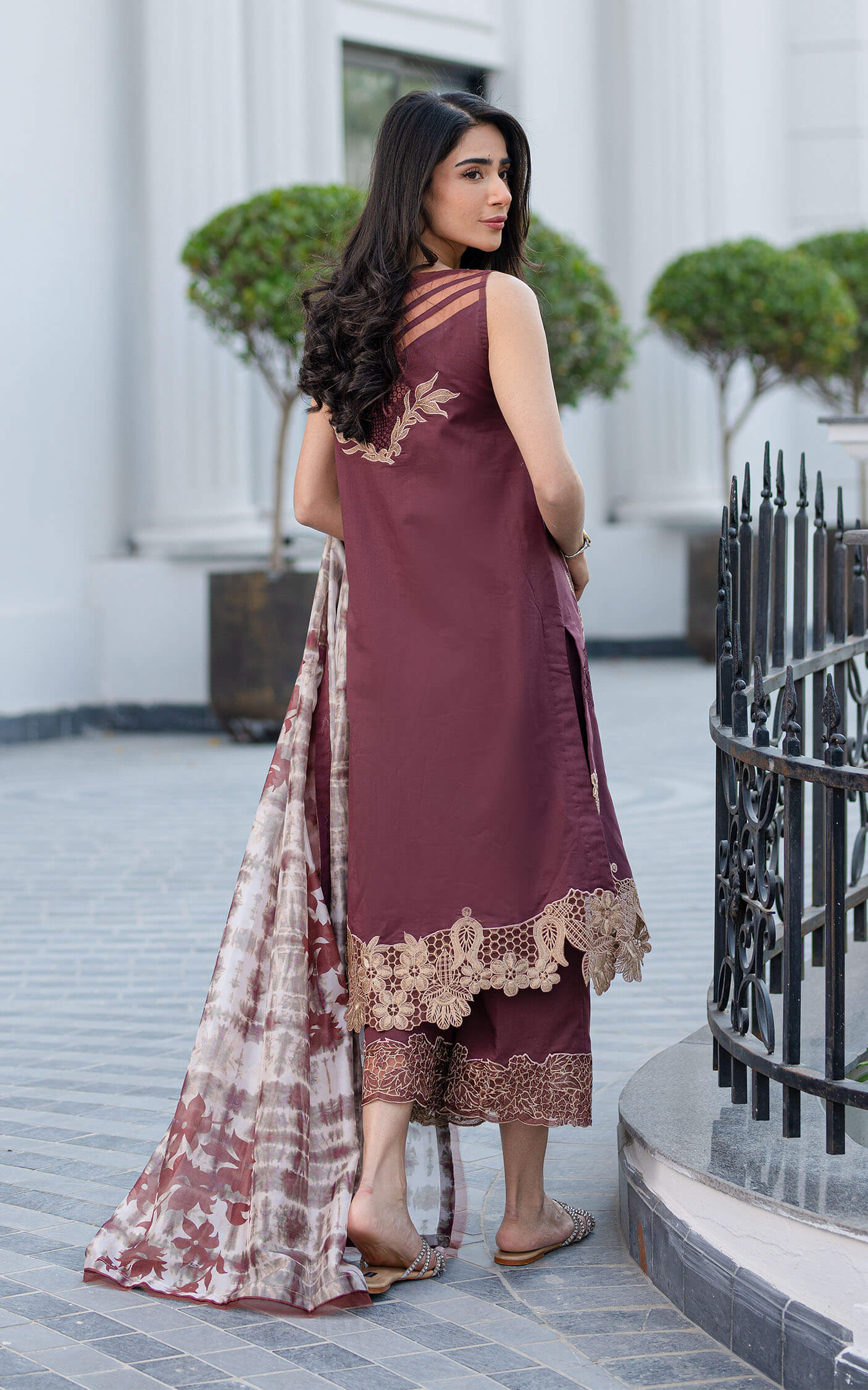 Asifa and Nabeel | Rosemary Ruffles 24 | Sheen - by - Libasekhas UK - Registered Vendor of : Asifa and Nabeel - 100% Original Designer Dresss