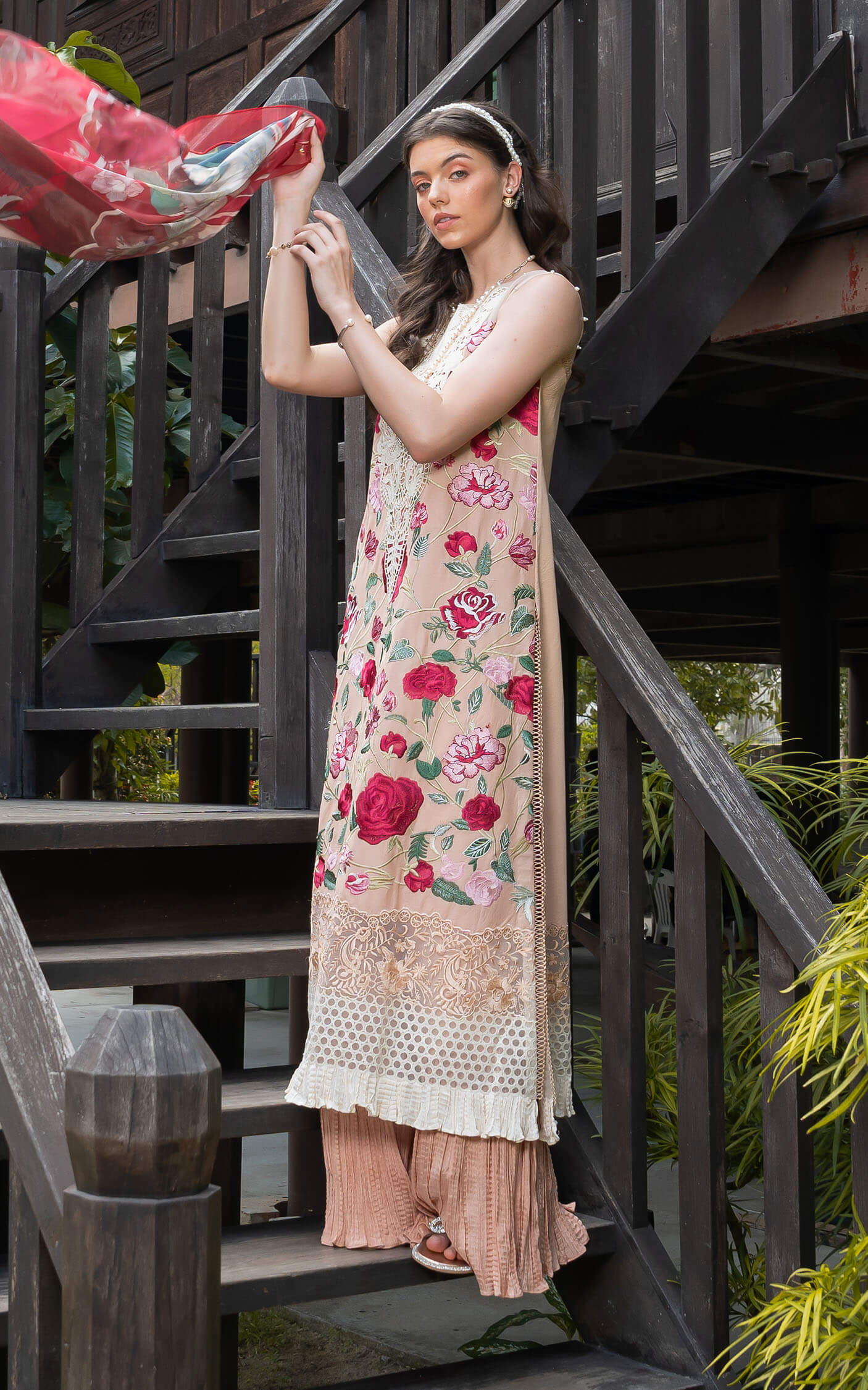 Asifa and Nabeel | Rosemary Ruffles 24 | Botanica - by - Libasekhas UK - Registered Vendor of : Asifa and Nabeel - 100% Original Designer Dresss