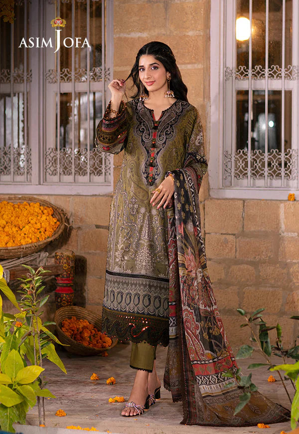 Asim Jofa | Aira Summer Prints | AJAR 23 - by - Libasekhas UK - Registered Vendor of : Asim Jofa - 100% Original Designer Dresss