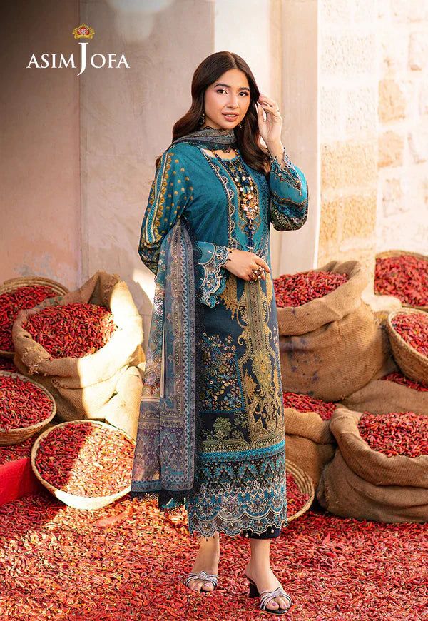 Asim Jofa | Aira Summer Prints | AJAR 22 - by - Libasekhas UK - Registered Vendor of : Asim Jofa - 100% Original Designer Dresss