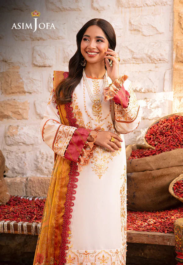 Asim Jofa | Aira Summer Prints | AJAR-30 - by - Libasekhas UK - Registered Vendor of : Asim Jofa - 100% Original Designer Dresss