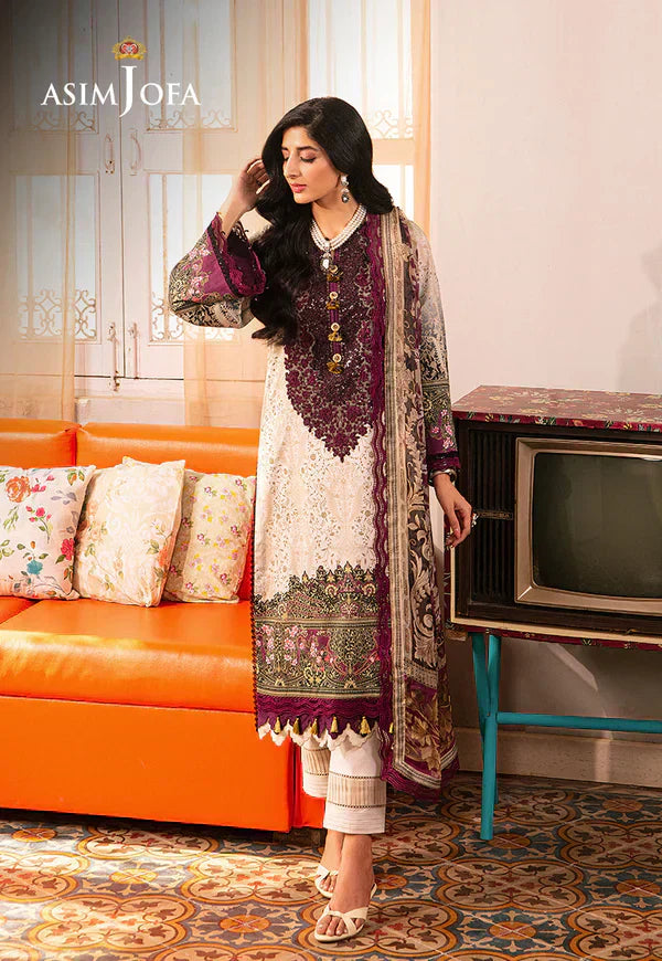 Asim Jofa | Aira Summer Prints | AJAR 21 - by - Libasekhas UK - Registered Vendor of : Asim Jofa - 100% Original Designer Dresss