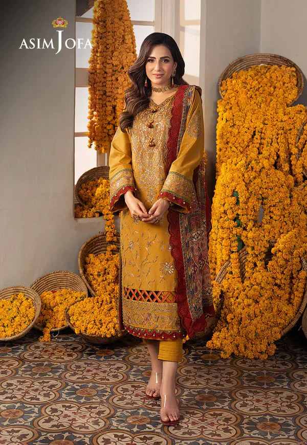 Asim Jofa | Aira Summer Prints | AJAR-28 - by - Libasekhas UK - Registered Vendor of : Asim Jofa - 100% Original Designer Dresss