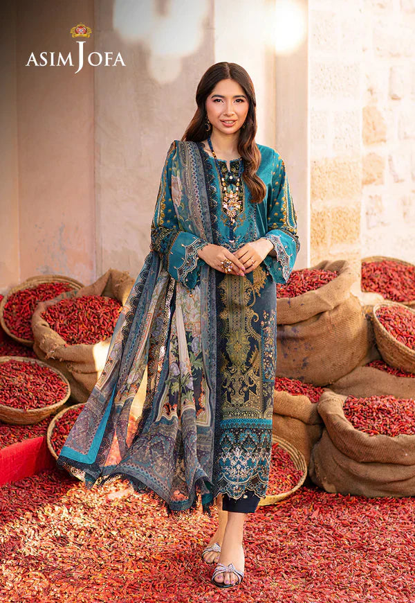 Asim Jofa | Aira Summer Prints | AJAR 22 - by - Libasekhas UK - Registered Vendor of : Asim Jofa - 100% Original Designer Dresss