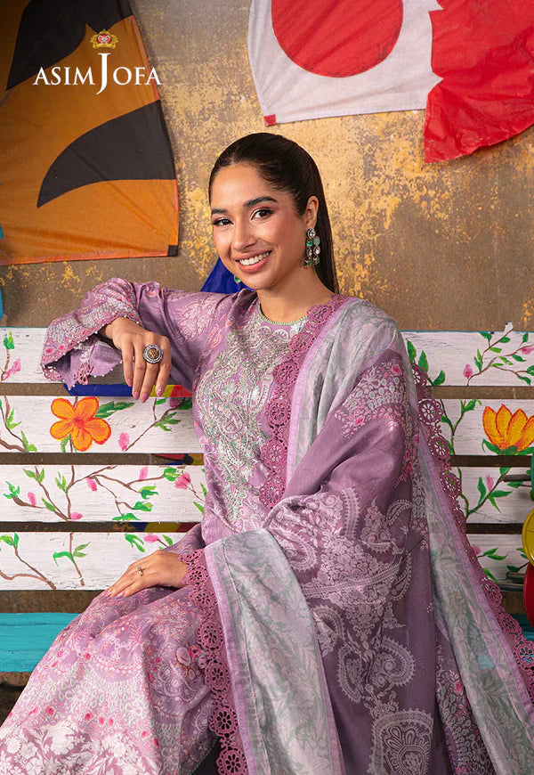 Asim Jofa | Aira Summer Prints | AJAR-11 - by - Libasekhas UK - Registered Vendor of : Asim Jofa - 100% Original Designer Dresss