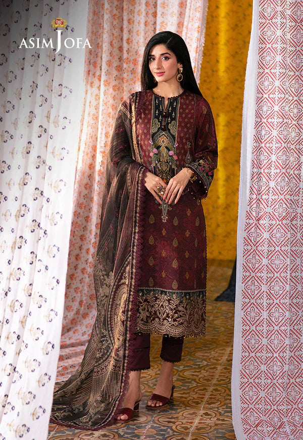 Asim Jofa | Aira Summer Prints | AJAR-19 - by - Libasekhas UK - Registered Vendor of : Asim Jofa - 100% Original Designer Dresss