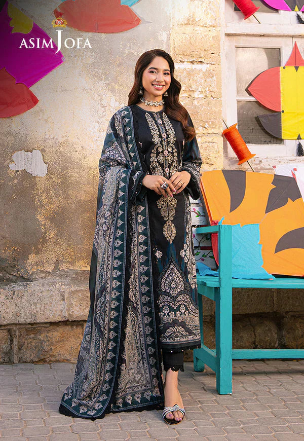 Asim Jofa | Aira Summer Prints | AJAR 10 - by - Libasekhas UK - Registered Vendor of : Asim Jofa - 100% Original Designer Dresss