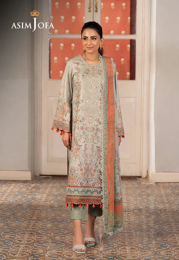 Asim Jofa | Aira Summer Prints | AJAR 02 - by - Libasekhas UK - Registered Vendor of : Asim Jofa - 100% Original Designer Dresss