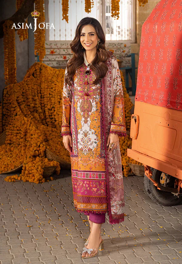Asim Jofa | Aira Summer Prints | AJAR-04 - by - Libasekhas UK - Registered Vendor of : Asim Jofa - 100% Original Designer Dresss