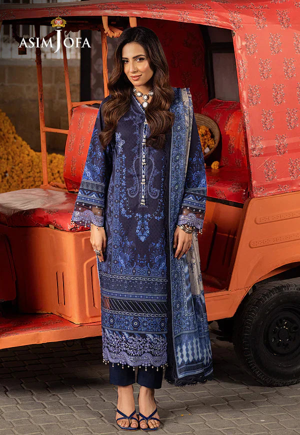 Asim Jofa | Aira Summer Prints | AJAR-09 - by - Libasekhas UK - Registered Vendor of : Asim Jofa - 100% Original Designer Dresss