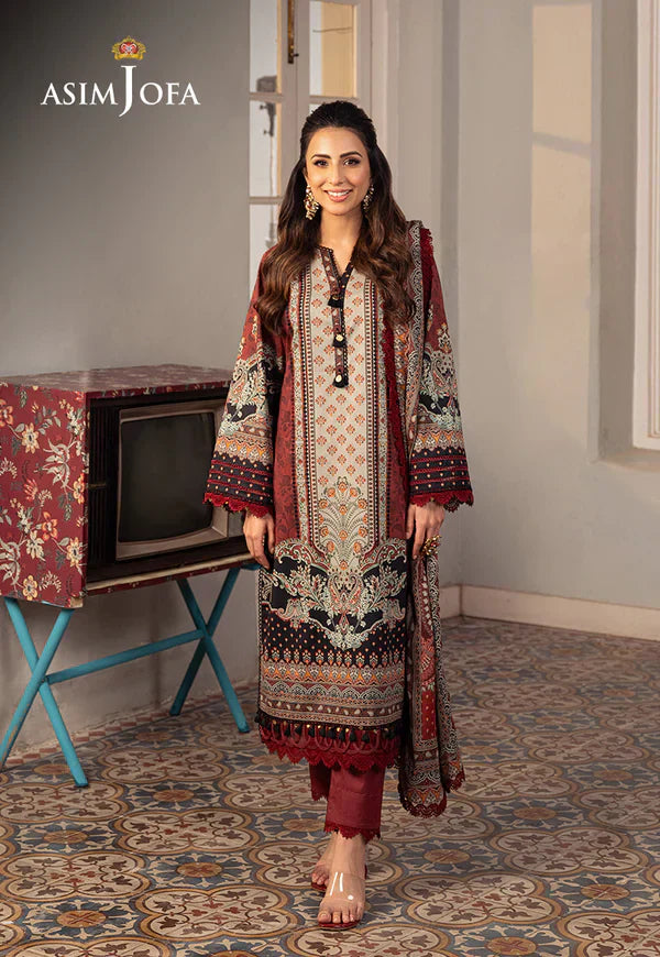 Asim Jofa | Aira Summer Prints | AJAR-26 - by - Libasekhas UK - Registered Vendor of : Asim Jofa - 100% Original Designer Dresss