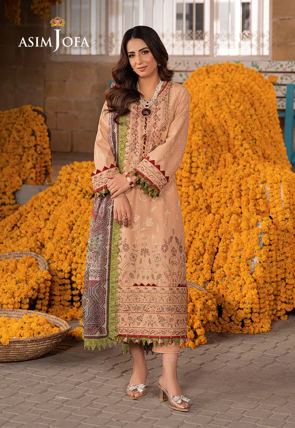Asim Jofa | Aira Summer Prints | AJAR-31 - by - Libasekhas UK - Registered Vendor of : Asim Jofa - 100% Original Designer Dresss