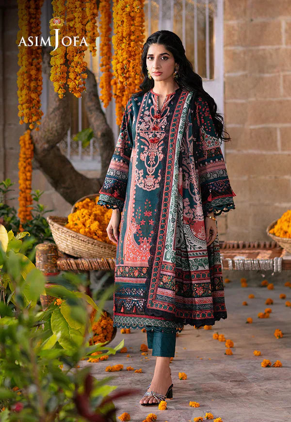 Asim Jofa | Aira Summer Prints | AJAR-13 - by - Libasekhas UK - Registered Vendor of : Asim Jofa - 100% Original Designer Dresss