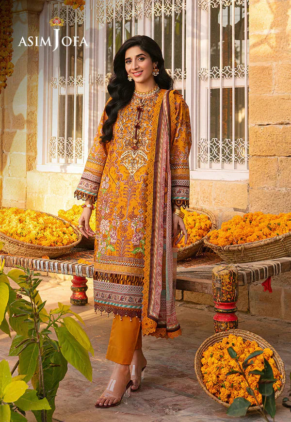 Asim Jofa | Aira Summer Prints | AJAR-15 - by - Libasekhas UK - Registered Vendor of : Asim Jofa - 100% Original Designer Dresss