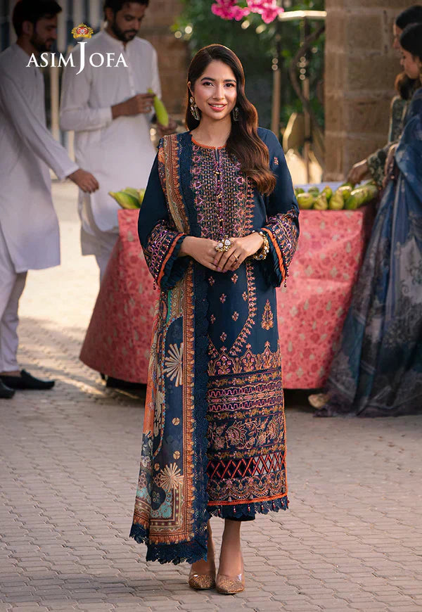 Asim Jofa | Aira Summer Prints | AJAR-36 - by - Libasekhas UK - Registered Vendor of : Asim Jofa - 100% Original Designer Dresss