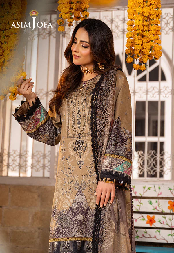Asim Jofa | Aira Summer Prints | AJAR-16 - by - Libasekhas UK - Registered Vendor of : Asim Jofa - 100% Original Designer Dresss