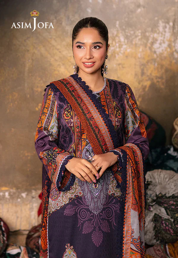 Asim Jofa | Aira Summer Prints | AJAR-12 - by - Libasekhas UK - Registered Vendor of : Asim Jofa - 100% Original Designer Dresss