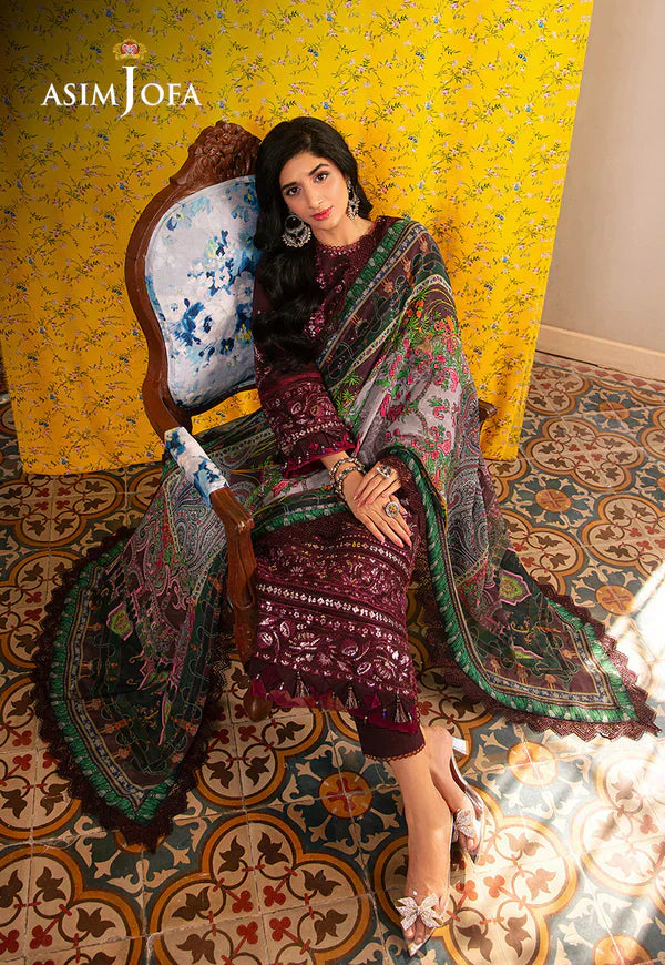 Asim Jofa | Aira Summer Prints | AJAR 34 - by - Libasekhas UK - Registered Vendor of : Asim Jofa - 100% Original Designer Dresss