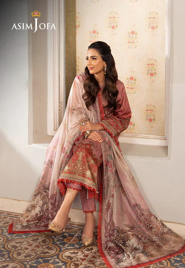 Asim Jofa | Aira Summer Prints | AJAR 08 - by - Libasekhas UK - Registered Vendor of : Asim Jofa - 100% Original Designer Dresss