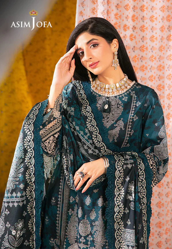 Asim Jofa | Aira Summer Prints | AJAR-25 - by - Libasekhas UK - Registered Vendor of : Asim Jofa - 100% Original Designer Dresss