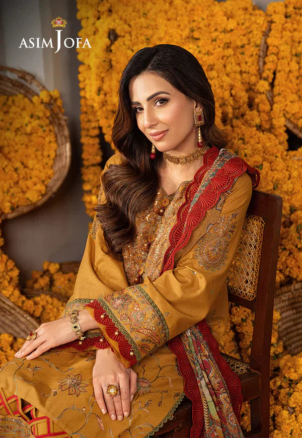 Asim Jofa | Aira Summer Prints | AJAR-28 - by - Libasekhas UK - Registered Vendor of : Asim Jofa - 100% Original Designer Dresss