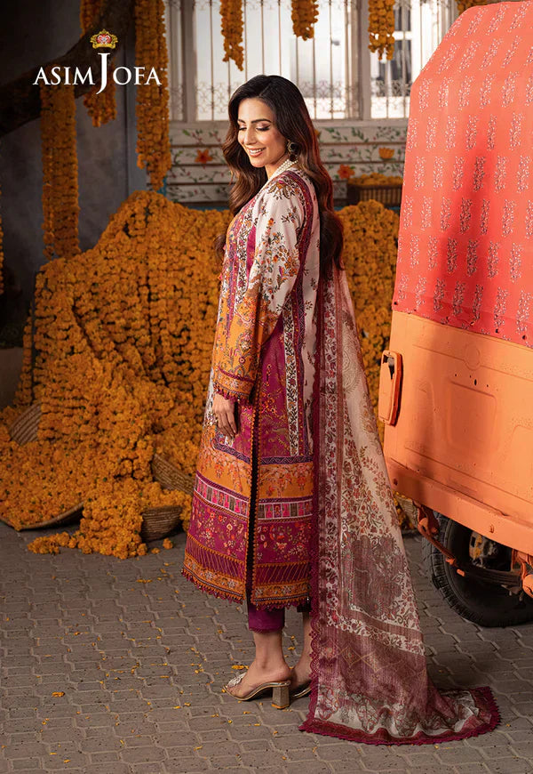 Asim Jofa | Aira Summer Prints | AJAR-04 - by - Libasekhas UK - Registered Vendor of : Asim Jofa - 100% Original Designer Dresss